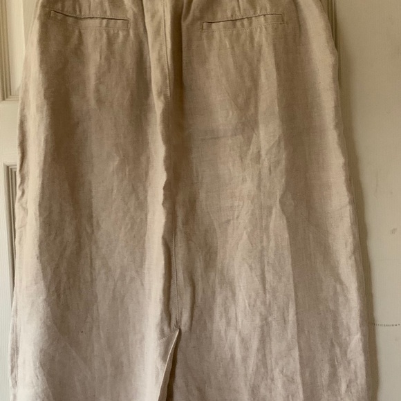 LL Bean linen skirt size 14 - Picture 2 of 3